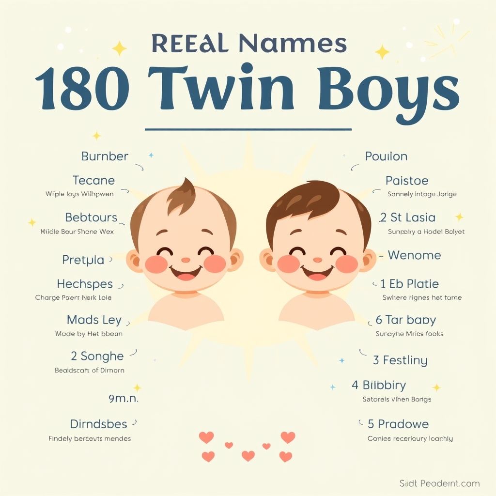 180 ชื่อจริงลูกแฝดชายที่ให้ความหมายดีและคำแนะนำการตั้งชื่อ